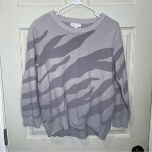 BAREFOOT DREAMS CozyChic Ultra Lite Ocean Reef Pullover Sweater Women's Sz M